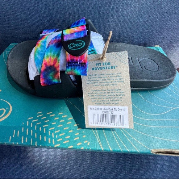 New in box Women's Chillos Slide Dark Tye Dye
(NWT size 10 - Picture 6 of 9